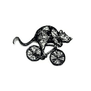 Rat patch, Back patch, Punk Possum, Mouse, Rat on a bike