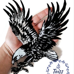 Eagle iron on patch, Large patch,