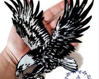 Adler-Aufnäher zum Aufbügeln, großer Aufnäher,