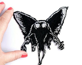 Mothman patch embroidery iron-on