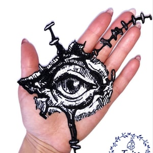 Gothic patch Third Eye of Providence punk patches for jackets