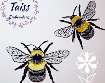 Patch d'ape stirano, patch da ricamo 3d Set di patch