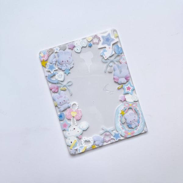 Protectores de tarjetas decorativos con personajes, portatarjetas fotográficas, expositor de tarjetas
