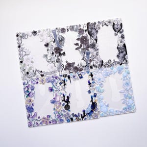 Royalty & Roses-toploader, met Jewel and Pearls versierde toploaders, kant-en-klare toploaders, kpop-deco, fotokaarthouder, fotokaartdisplay