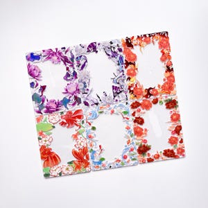 Oosterse bloem, met Chinese bloemen versierde toploader, premade toploader, kpop-deco - pioenroos, lotus, gardenia, koivissen