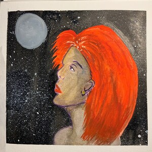 Pintura de acuarela Noches rojas