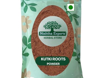 Kutki Root Powder-Picrorhiza Kurroa-Raw Herbs-Katuki Jadd Powder-Kutaki Roots-Jadi Booti-Single Herbs