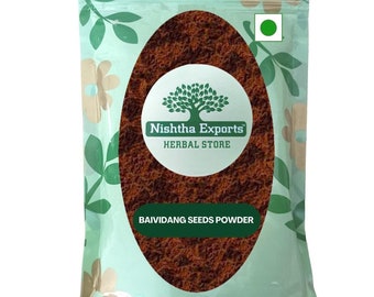 Vidanga Seeds Powder-Baibadang -False Pepper-Raw Herbs-Baibadang -Baividang-Jadi Booti-Single Herbs