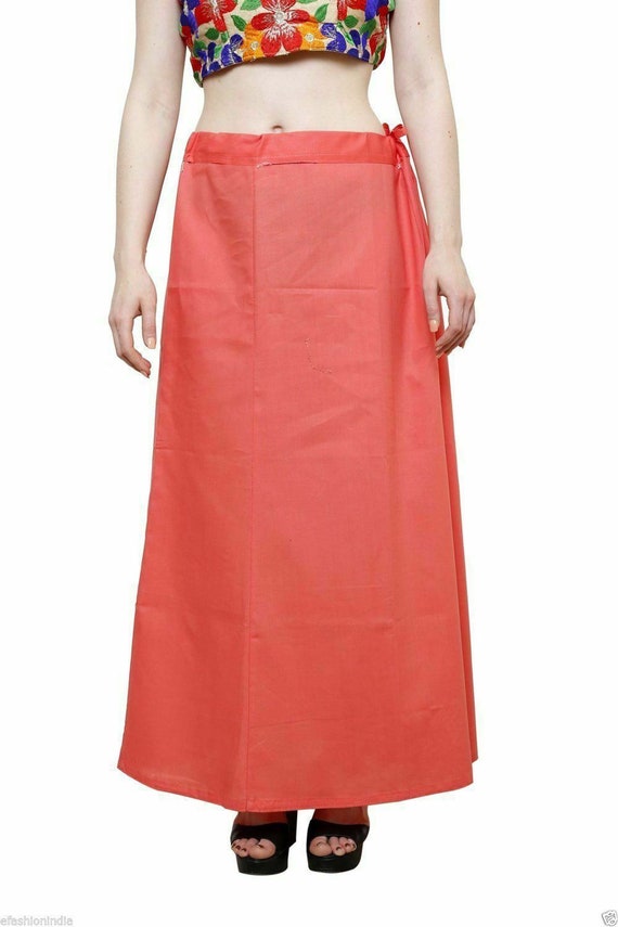 Cotton Indian Petticoat 10 Colors for Underskirt Saree Lining