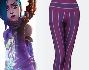 Jinx Leggings, Arcane Cosplay, Arcane Jinx league of legends cosplay, 2023 cosplay outfit, comicon, Powder cosplay, mothergrime