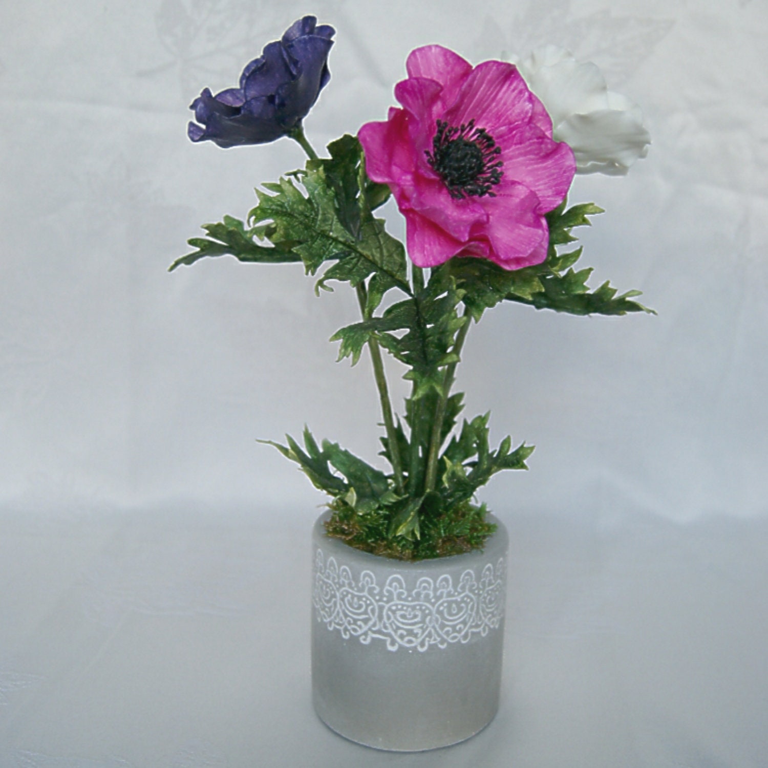 Anémones en Porcelaine Froide - Assortiment Couleur