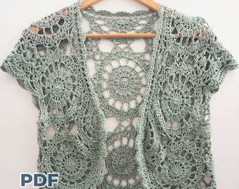 Crochet Lace Bolero Pattern: Wedding Shrug (PDF Pattern)