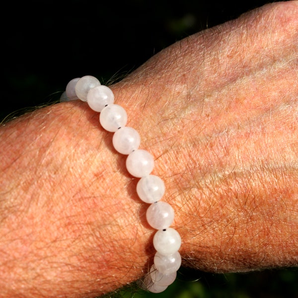 Bracelet  perle de quartz rose