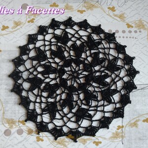 Napperon rond, dessous de verre, napperon au crochet, attrape-rêves, décoration image 2