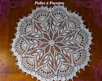 white crochet doily 70cm crochet table center in white cotton crochet tablecloth wedding decoration