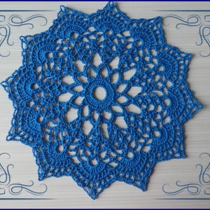 Napperon rond au crochet en coton, napperon style mandala, décoration intérieure, napperon attrape-rêves image 5