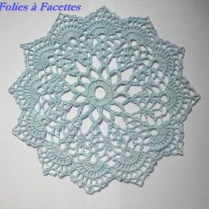 Napperon rond au crochet en coton, napperon style mandala, décoration intérieure, napperon attrape-rêves image 7