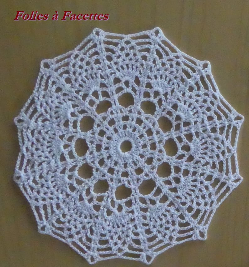 Napperon blanc au crochet, napperon dentelle blanche en coton, napperon au crochet, attrapes-rêves, décoration image 6