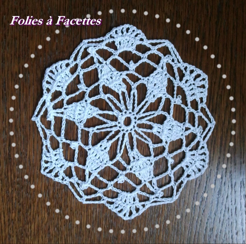 White cotton crochet doilies, doily for dream catcher, decoration 16 Centimetres