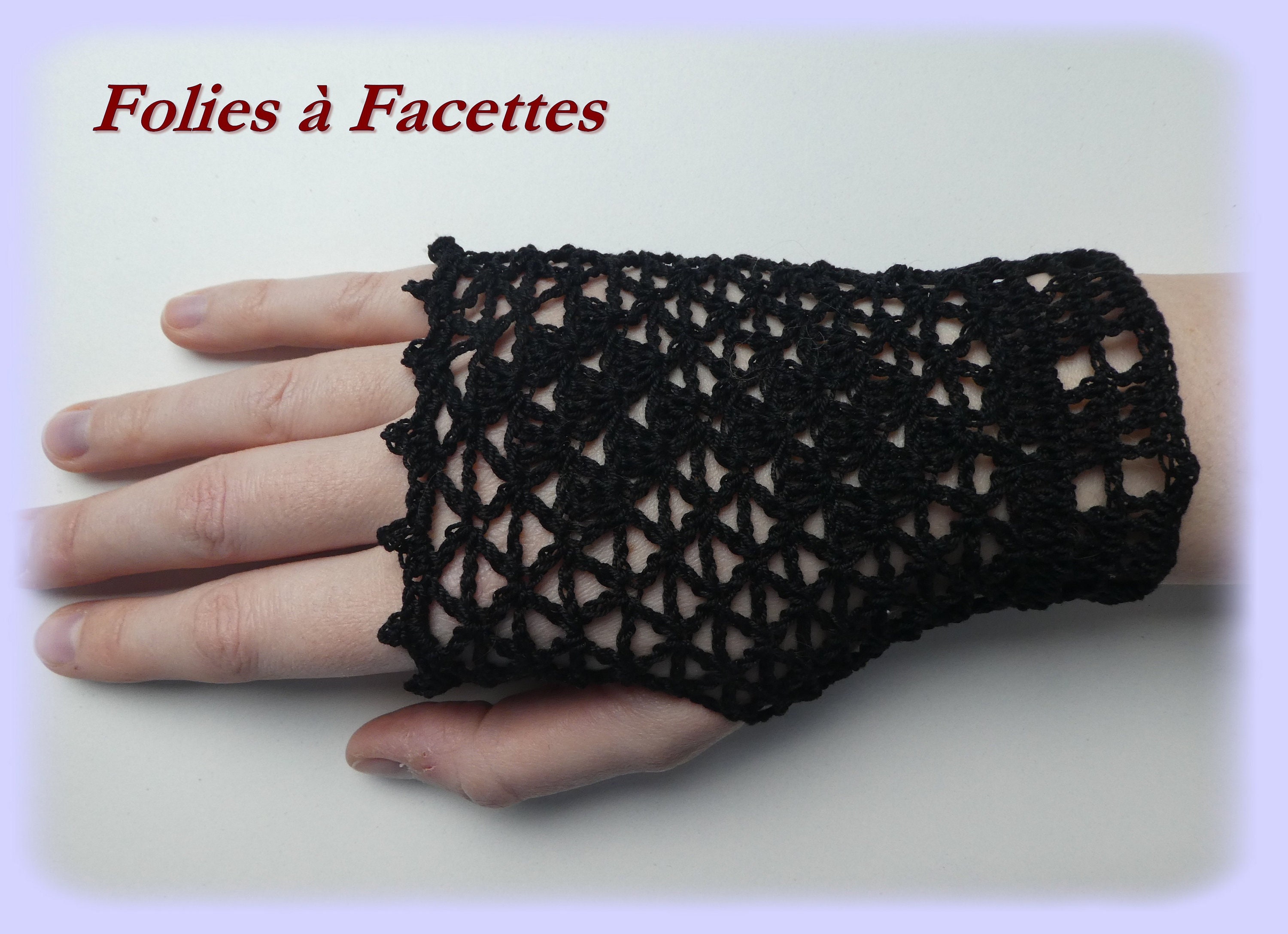Mitaines longues en dentelle noire gants sans doigts femme neuf punk gothique raffiné sexy cosplay - Accessoires & Bagagerie Mitaines longues en dentelle noire gants sans doigts femme neuf punk gothique raffiné sexy cosplay - Accessoires & Bagagerie