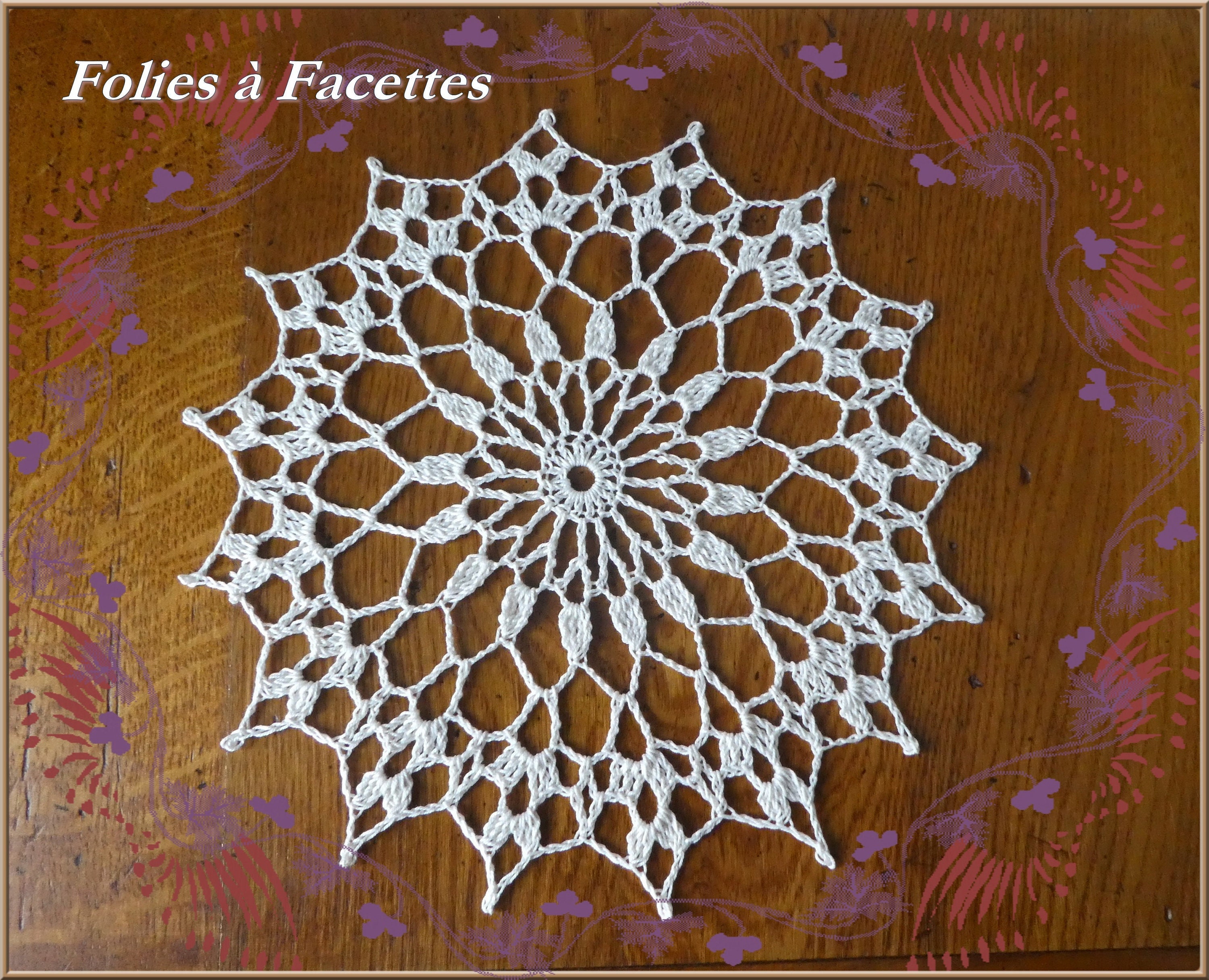 Napperon Rond Beige, Dessous de Verre Au Crochet, Rosace Écru Crochet en Coton, Décoration, Attrape-