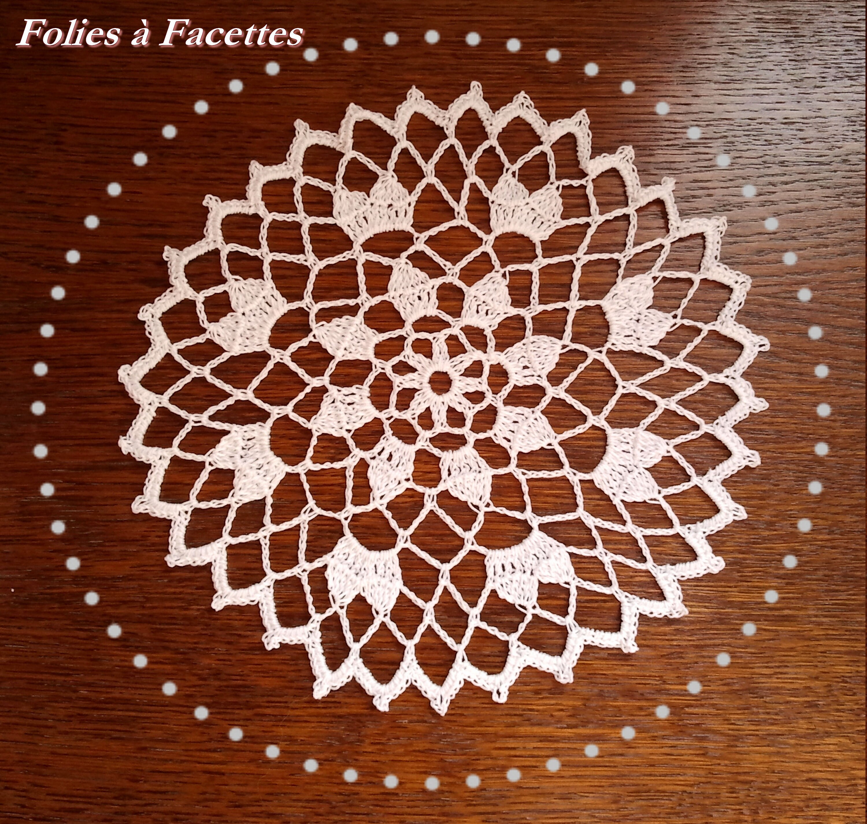 Napperon Blanc Au Crochet, Dessous de Verre, Napperon Pour Attrapes-Rêves, Crochet en Coton