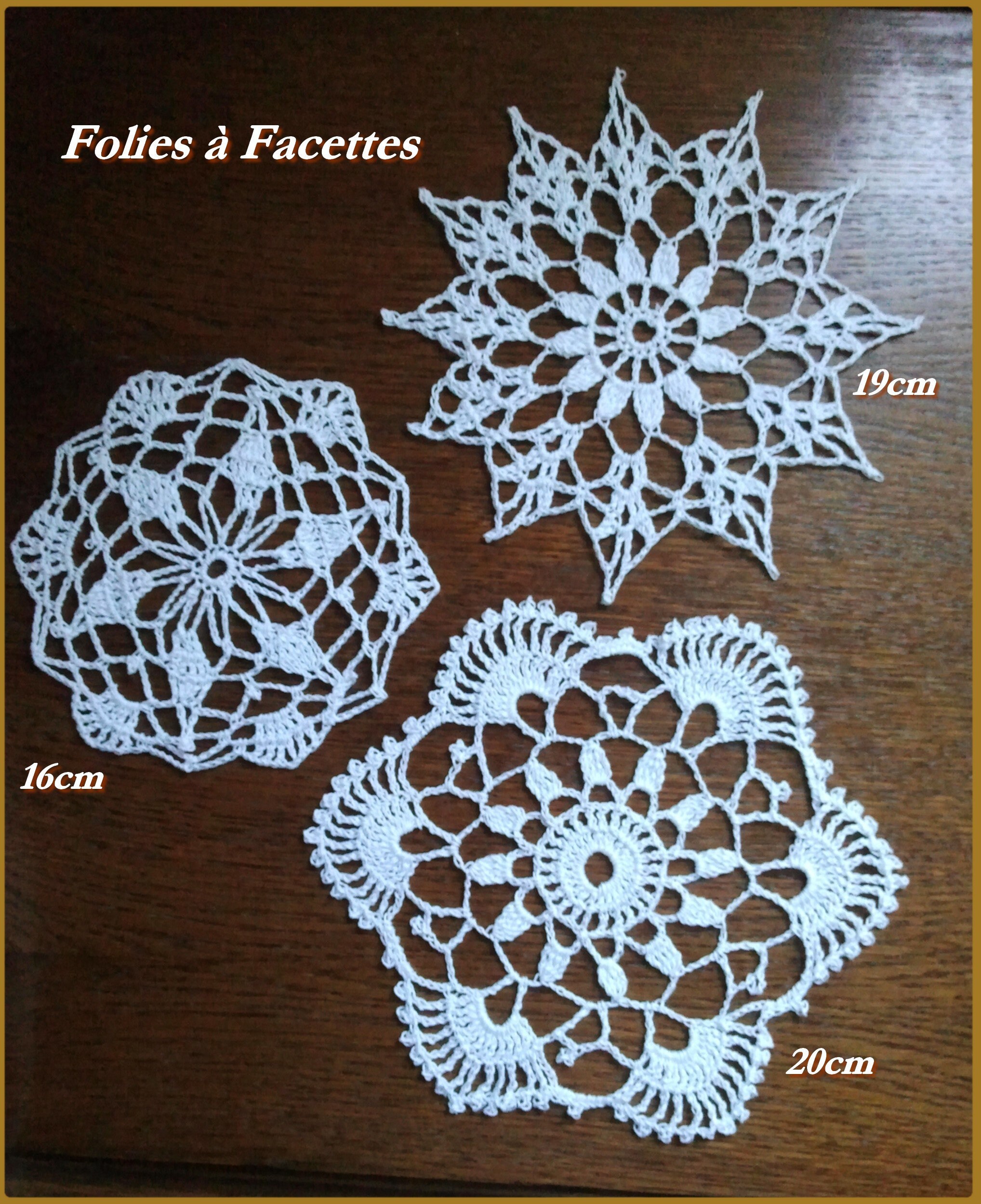 Napperons Au Crochet en Coton Blanc, Napperon Pour Attrape-Rêves, Décoration