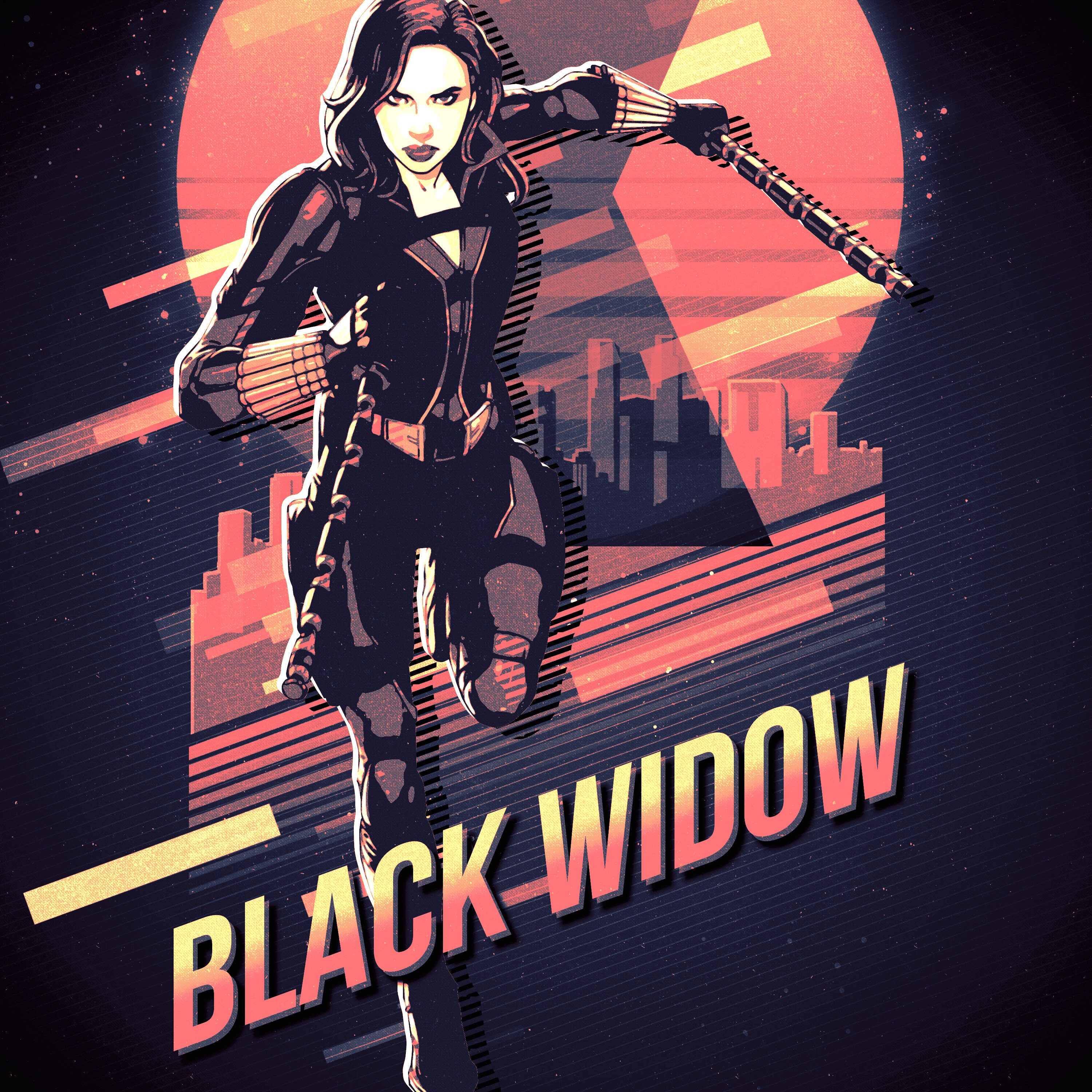 black widow retro