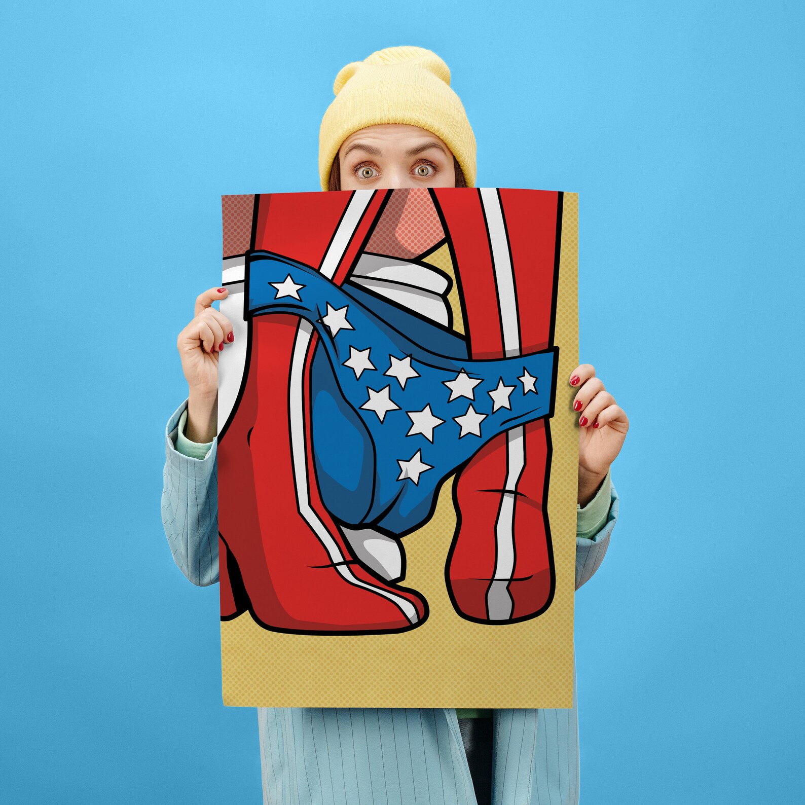 Wonder Woman Pop Art Print Wonder Toilet Etsy