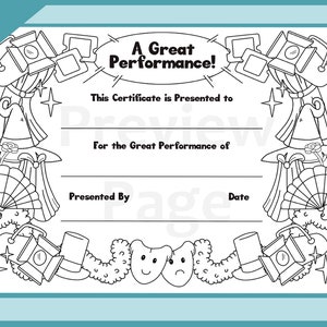 Best Performance Kids Certificate (Drama)