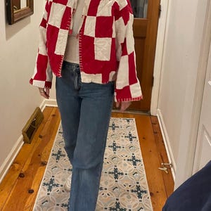 Wisconsin Badgers Quilt Coat: Red & White Game Day Jacket