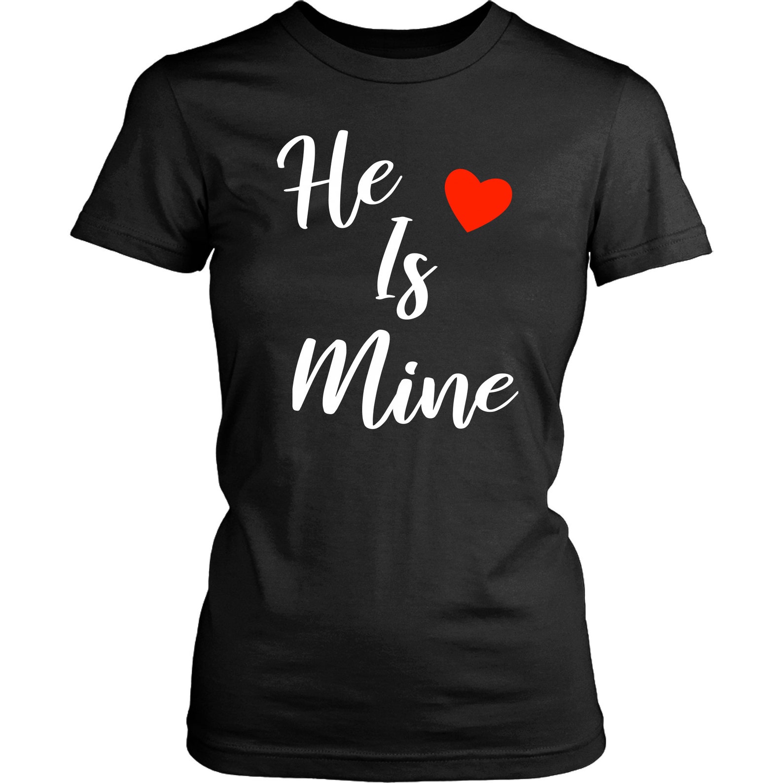 She Is Mine He Is Mine Funny Couple T Shirts Combo Apparel | Etsy