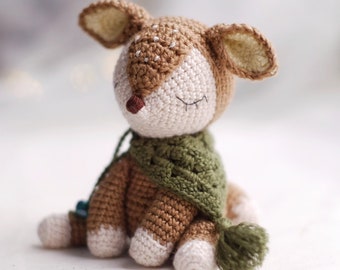Deer Amigurumi Crochet Pattern: The Little Fawn (English PDF)