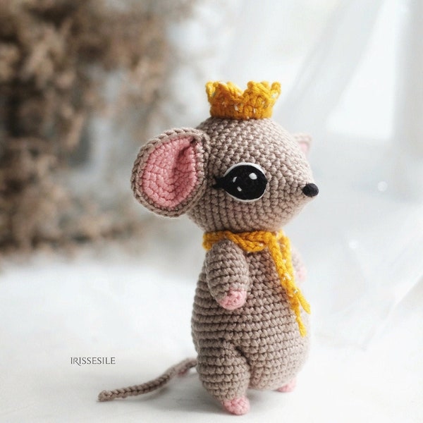 Patrón de crochet Amigurumi Ratón: Cheeze the Rat (PDF en inglés)