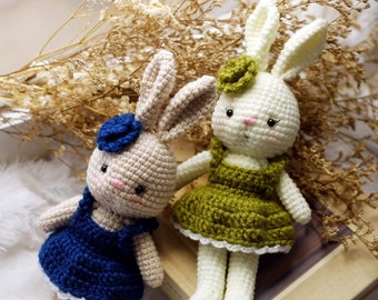 Eve the Bunny Amigurumi pattern - easter rabbit crochet [Eng PDF] crochet dress