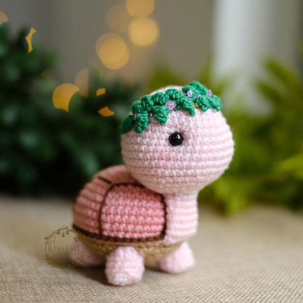 Myrtle the turtle amigurumi pattern [English PDF ] | Crochet turtle plush, Stuffed Animal, Plushie Baby Toy, Easy Tutorial PDF for Beginners