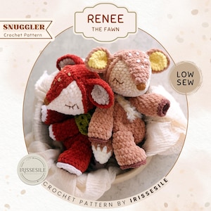 Renee the Fawn Virkmönster för Lovey: Hjortmys amugurumi (engelsk PDF)