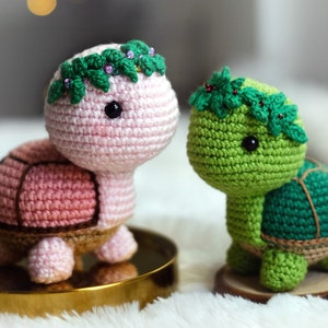 Myrtle the turtle amigurumi pattern English PDF Crochet turtle plush, Stuffed Animal, Plushie Baby Toy, Easy Tutorial PDF for Beginners image 2