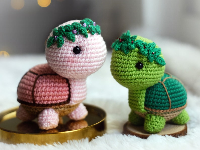 Myrtle the turtle amigurumi pattern English PDF Crochet turtle plush, Stuffed Animal, Plushie Baby Toy, Easy Tutorial PDF for Beginners image 2
