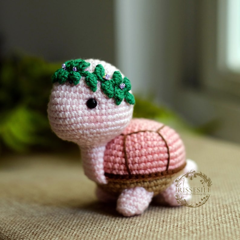 Myrtle the turtle amigurumi pattern English PDF Crochet turtle plush, Stuffed Animal, Plushie Baby Toy, Easy Tutorial PDF for Beginners image 3