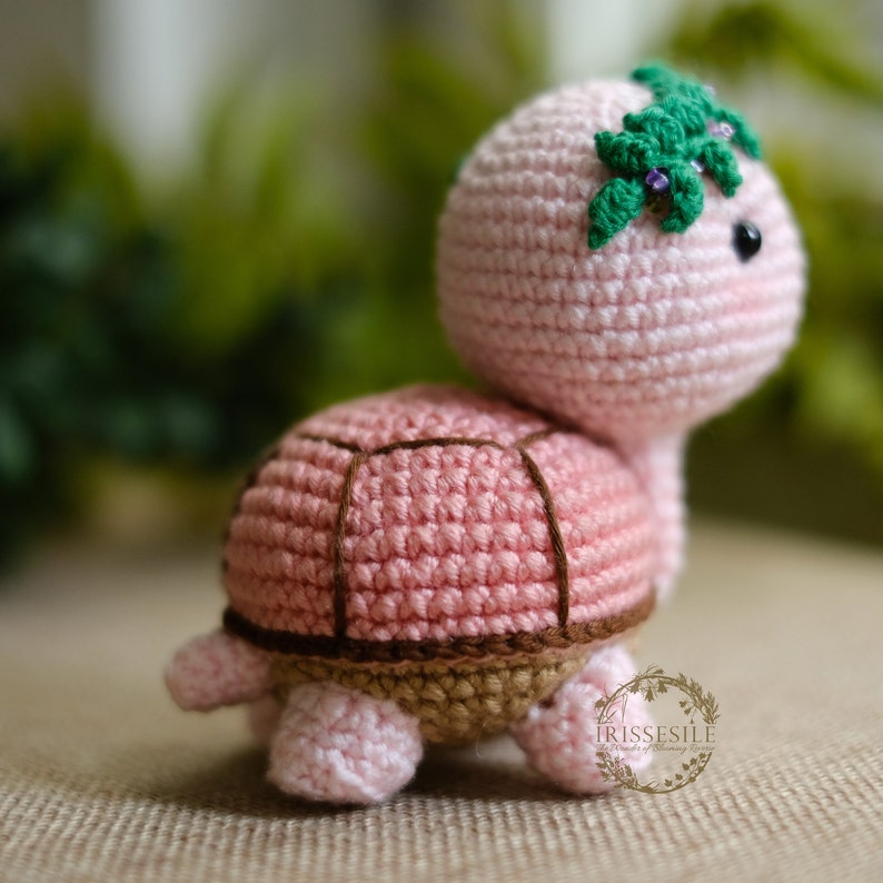 Myrtle the turtle amigurumi pattern English PDF Crochet turtle plush, Stuffed Animal, Plushie Baby Toy, Easy Tutorial PDF for Beginners image 4