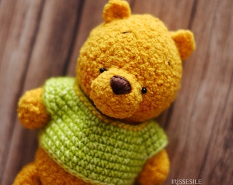 The Golden Bear Amigurumi pattern [Eng PDF] - crochet easy bear - crochet yellow bear- amigurumi bear pattern