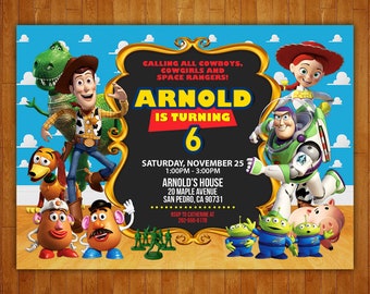 toy story invitation etsy