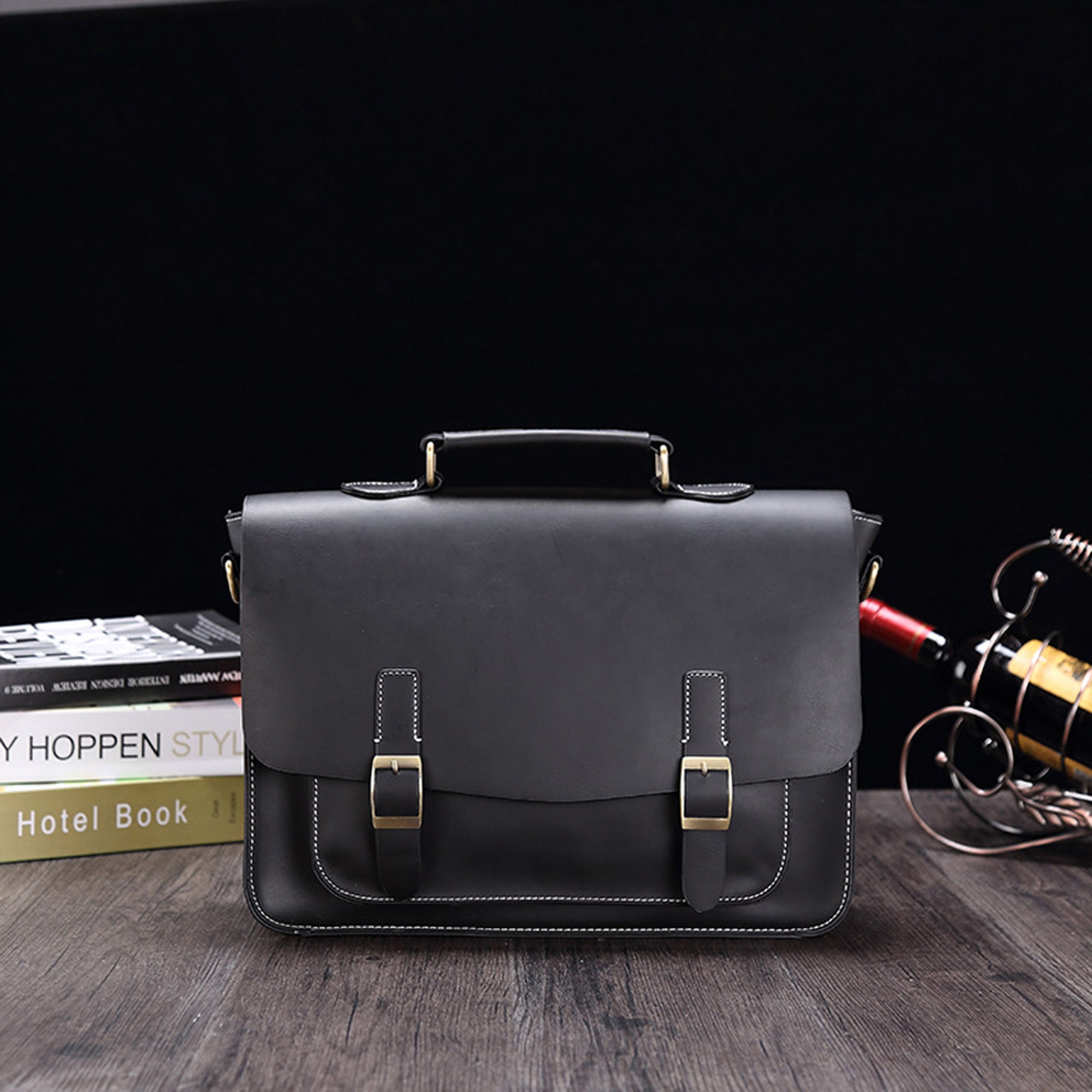Business Office Herren Aktentasche Designer Marke LederTasche | Etsy