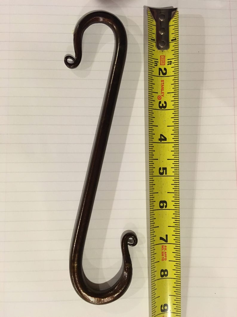 Blacksmith Made S Hook Plant Hook Extension Hook Etsy