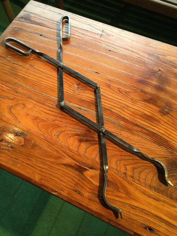 Fireplace Tongs Fire Pit Tongs Wood Fired Bread Oven Tool Etsy