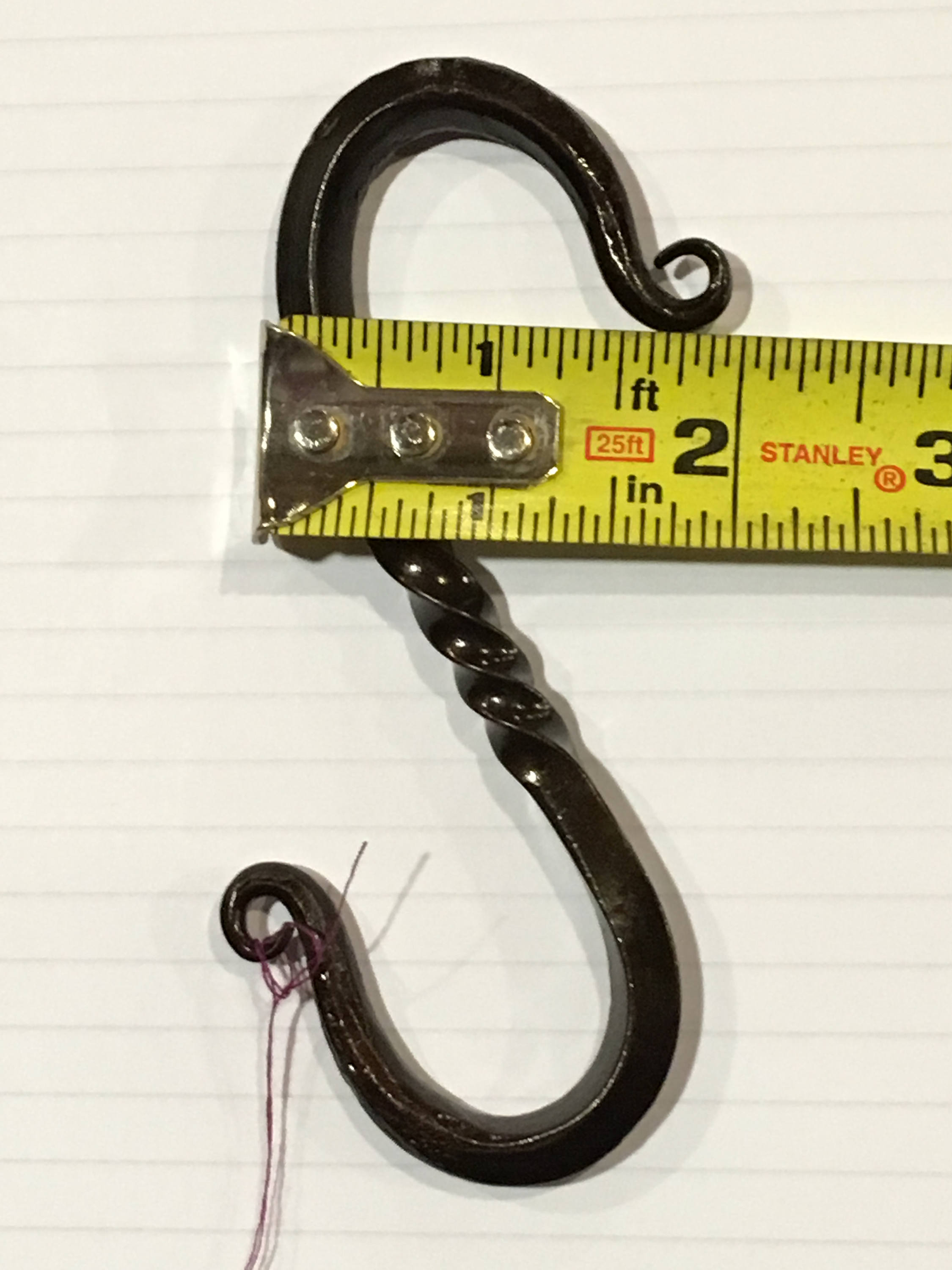 Blacksmith s hook Etsy