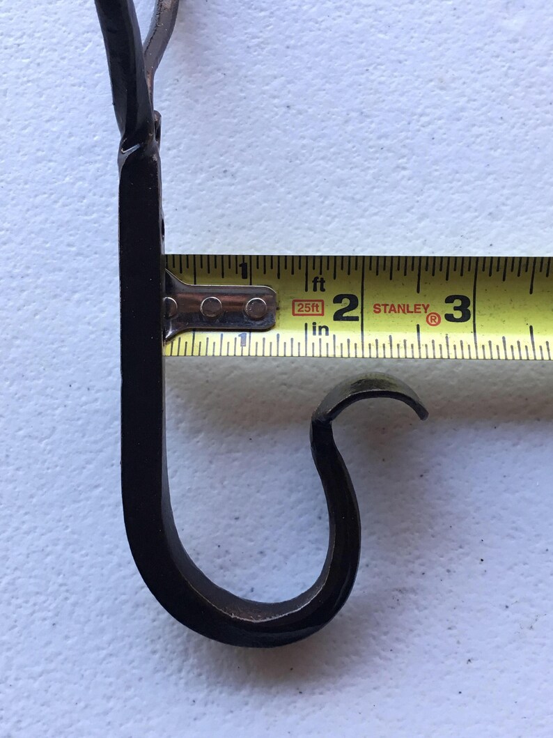 Finial Robe Hook Iron Coat Hook With a Heart Finial - Etsy