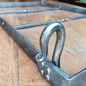 Pot Rack, 18&quot;x30&quot;, Hand Hammered, 12 Sliding Hooks, 4 &quot;S&quot; Hooks, 4 Ceiling Hooks