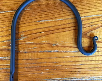 Shepherds Hook, Plant Hook, Bird Feeder Hook, Dinner Triangle Hook, Dinner Bell Hook